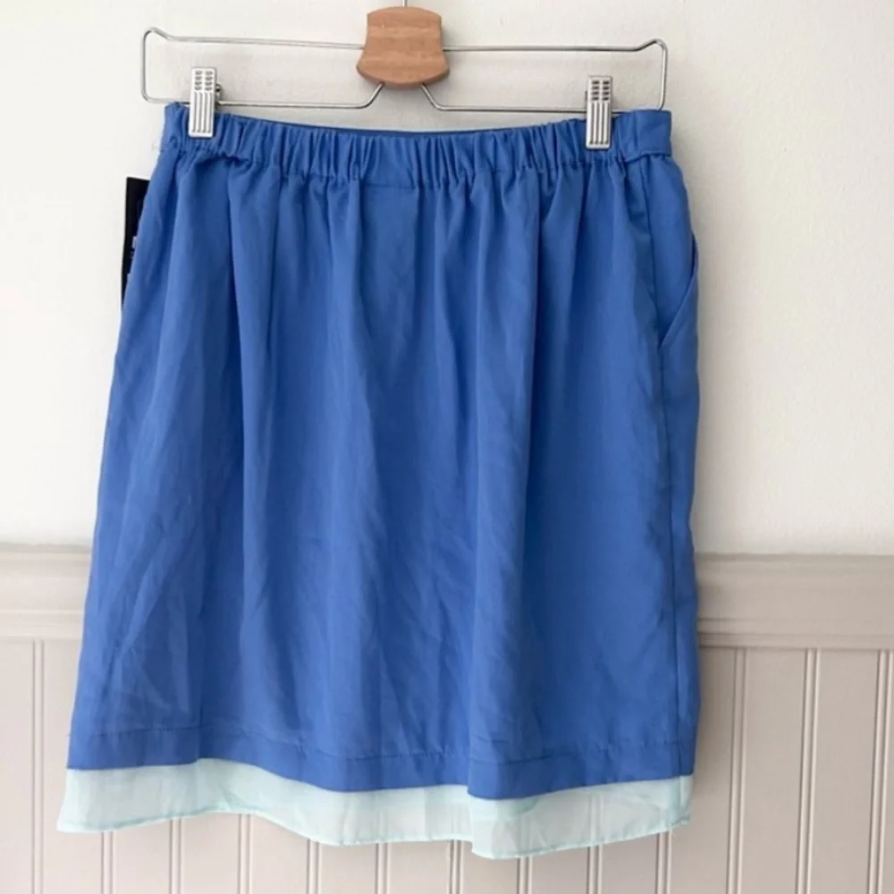 ⭐️ NEW Y2K Mossimo Supply Co. Size Medium Blue Light Blue Lightweight Mini Skirt